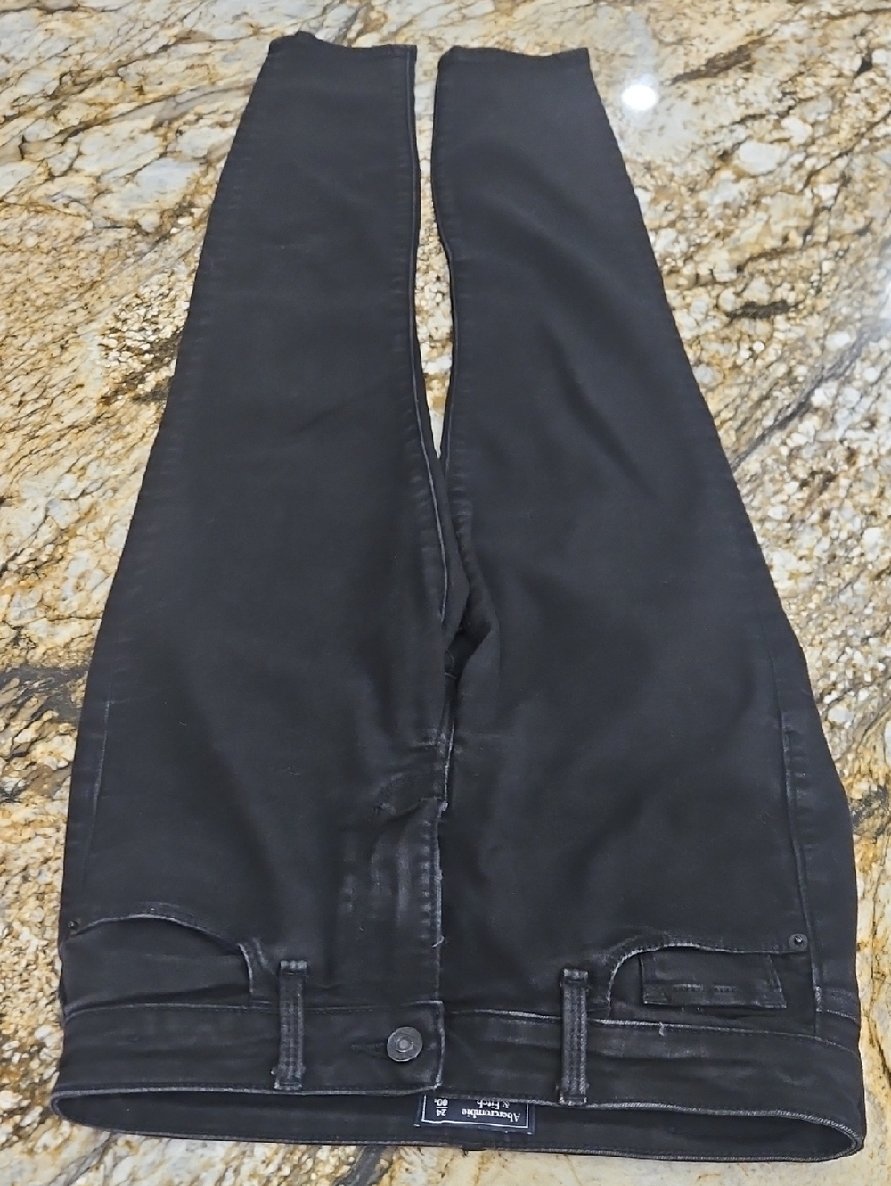 Abercrombie & Fitch Black Harper Ankle Jeans. Size 00/24 Inseam 25" Rise 7"